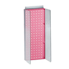 Azar Displays 8"W x 20.63"H Pegboard Powerwing in Translucent Pink (700359-PNK)-Includes Acrylic Sign Holder strip and two 4-1/2" W clear plastic side wings