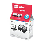Canon PG-245 Black Twin Ink Value Pack (8279B006)-Black