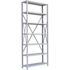 Metalware RK333 Boltless Shelving Unit, 7-Shelves, 36" x 12" x 88", Light Grey-Adjustable shelving system that provides high strength, yet economical storage capacity for your needs