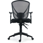 Staples Berwood Mesh/Fabric Task Chair-Heavy-duty nylon base with dual-wheel carpet casters