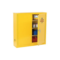 Zenith Safety Flammable Storage Cabinet, 24 Gallon-Double-wall 18-gauge welded steel construction with 1 1/2" air space