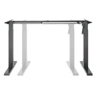 Uplite Manual Ergonomic Stand Up Desk Frame - Hand Crank Adjustable System - Black-Frame Foot Length: 25.6"
