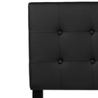 Flash Furniture - Tête de lit Lennox grand touffetée et rembourrée en vinyle noir-Rembourrage en vinyle noir