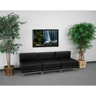 Flash Furniture HERCULES Imagination Black LeatherSoft Lounge Set, 3 Pieces-Add on pieces as your business grows