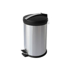 Futech – Poubelle RB-20L, 20 litres, 18 1/2 x 12 x 12 (po), acier inoxydable-Ouverture à pédale