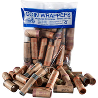 Paper Coin Tube, Assorted, 30 Pack-Helps organize your loose change