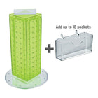 Azar Displays Pegboard Counter Gift Card Holder, 13" x 4", Green (700229-GRE)-Made from pegboard