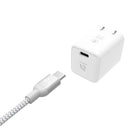 Adam Elements OMNIA X3 30W USB-C Power Adapter, White-Ultra-compact 30W charger for powering up your MacBook Air and iPad Pro at FULL SPEED