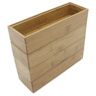 Cathay Importers Bamboo Stackable Rect Organizer 9"W x 3"D x 2"H - Natural - 4 Pack-Stackable, versatile, practical rectangular organizers