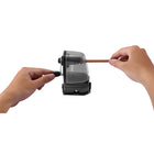 Bostitch Multi-Mount Manual Pencil Sharpener - Black (MPS2-BLK)-2-in-1 base allows for temporary mounting with vacuum base or permanent mounting with screws
