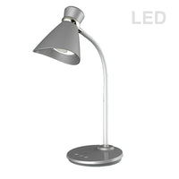 Dainolite 6W LED Desk Lamp, Silver Finish (132LEDT-SV)-Table/Desk Lamp