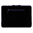 Vangoddy 13.3" Microsuede Laptop Sleeve - Blue-Compartments for three SD cards. Four slots for credit/business cards. Universal cellphone compartment