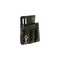 Klein Tools Tool Pouch Leather 6-Pockets Knife Snap (5127)-Material: Leather