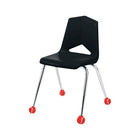 Staples Chair Slipper - Assorted Colours - 4 Pack-Each piece to have cross cut on top of each unit