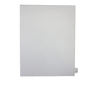 Mark Maker Legal Exhibit Index Tab White Single Tabs, 1/26th Cut, Letter Size, No Holes, Letter Z, 25 Pack-White Single Tabs, 1/26th Cut