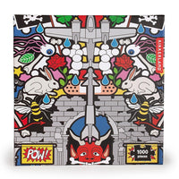 Kikkerland Studio Job Puzzle Pow - 1000 Pieces-Multi-colour paper