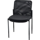 Staples - Chaise d'invité Roaken en mailles, sans accoudoirs, noir-Sans accoudoirs