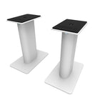 Kanto SP9W 9" Tall Universal Desktop Speaker Stands with Cable Management - White-Designed for YU2, YU4 or other 3" to 4" speakers