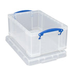 Really Useful Boxes 9L Storage Box, Clear-Highly durable, heavy-duty polyproplene construction