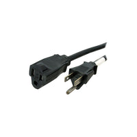 StarTech 10' 14 Awg Power Cord Extension, Black-Power cord extension extends the distance of a monitor, scanner or printer from a PC