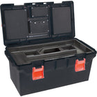 Aurora Tools Heavy-Duty Tool Boxes With Inner Tray, 2 Organizers, 22"-Heavy-duty polypropylene fabrication