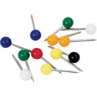 Staples Map Pins - Assorted Colours - 200 Pack-Sharp steel points