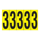 Accuform Signs Identify Locations, Supplies & Tools, Individual Letter & Number Markers, 3, 3-7/8", 10 Pack-Character 3