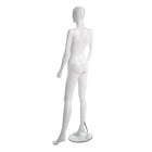 Can-Bramar PL Adult 2-in-1 Full Body & Headless Female Abstract Unbreakable Mannequin - 70"H - Glass Base -  Glossy White-Product Dimensions: Height: 177 cm/ Shoulder: 40 cm / Chest: 84 cm / Waist: 61 cm / Hip: 86 cm