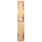 Flash Furniture 72" x 12" x 12" Birchwood Bar Top Riser with Silver Legs-Double Coated Polyurethane Varnish Bottom