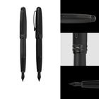 A.T. Cross Bailey Fountain Pen - Medium Nib - Black-The fountain pen nib adapts to your own personal grip and writing style over time.