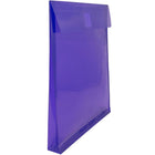 JAM Paper Plastic Envelopes with VELCRO Brand Closure - 1" Expansion - Letter - 9 3/4" x 11 3/4" - Purple - 12 Pack (118V1PU)-Quantity: 12 envelopes per pack
