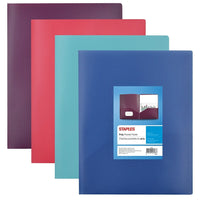 Staples Twin Pocket Report Cover - Assorted Fashion Colours-Twin pocket fashion report cover