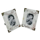 Cathay Importers 2 Assorted Faux Leather 4" x 6" Frames (EC-24-0112), 2 Pack-Freestanding
