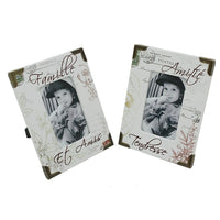 Cathay Importers 2 Assorted Faux Leather 4" x 6" Frames (EC-24-0112), 2 Pack-Freestanding