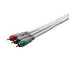 Electronic Master 6' 3xRCA Male to Male Component Cable, 2" x 6.3" x 9.5", Gray-Cost-effective high quality cables deliver all the picture performance your system