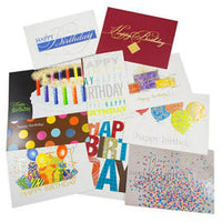 JAM PaperMD – Assortiment de cartes de joyeux anniversaire, 5 5/8 x 7 7/8 po, 50/paquet-Ensemble de cartes Joyeux anniversaire