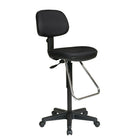 Work Smart Molded Foam Drafting Chair, Black-Drafting Chair