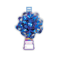 Millbrook Studios Printed Happy Birthday 6" Confetti Bow With Tag, 12 Pack (76027)-6" bow