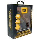 Cat Triple USB 7.2amp DC Adapter-Yellow back-lit ports for fumble-free connections