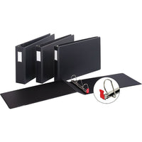 Cardinal Heavy-Duty D-Ring EasyOpen 11" x 17" Binder, 2", Black-Designed to meet the increasing demand for large-format printing and binding