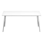 Monarch Specialties - 3790 Table De Salon - 40 po L/Blanc/Metal Argent-8