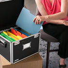 Vaultz Letter/Legal Chest - Black-Double combination locks keep documents and valuables secure