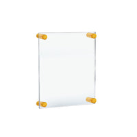 Azar Acrylic Gallery Wall Floating Frames - 12.5" x 15"- Gold Stand Off Caps - 4 Pack-Sold in a Set of: 4