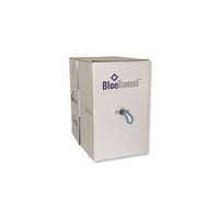 BlueDiamond Solid UTP Cat6 Spool, 500ft Blue, (6605)-350Mhz Stranded 4 pair 8 conductor Unshielded Twisted Pair (UTP) cable