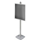 Azar Displays Snap Frame Display (300290-SLV)-Silver Aluminum