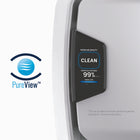 Fellowes AeraMax Pro PureView AM 4 PC Air Purifier - Stainless-Patented EnviroSmart technology continuously monitors and automatically adjusts performance based on air quality and occupancy