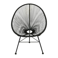 Acapulco Kids Chair, Black (WR-1350-K-B)-Vinyl Cording