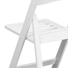 Flash Furniture HERCULES Series Resin Folding Chair with Slatted Seat - White-UV Stabilized Polypropylene Resin