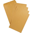 Staples Kraft Catalogue Envelopes with Gummed Flaps - 10" x 15" - Brown - 100 Pack-Heavily gummed flap for a moisture-activated, secure seal