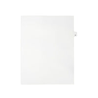 Mark Maker Legal Exhibit Index Tab White Single Tabs, 1/26th Cut, Letter Size, No Holes, Letter G, 25 Pack-White Single Tabs, 1/26th Cut